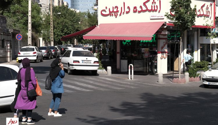 عکس خیابانی در محله ستارخان تهران