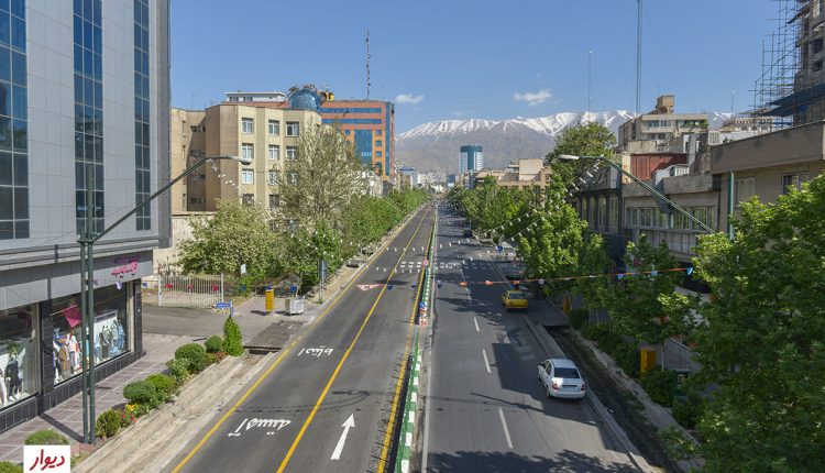 خیابان منتهی به میدان ونک