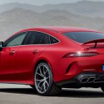 نمای پشت مرسدس بنز AMG GT 63 S نسخه E پرفورمنس