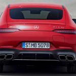 نمای پشت مرسدس بنز AMG GT 63 S نسخه E پرفورمنس