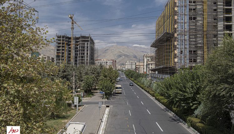 خیابان در محله پونک تهران