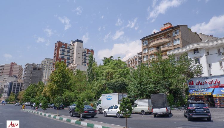 خیابانی در محله دارآباد تهران