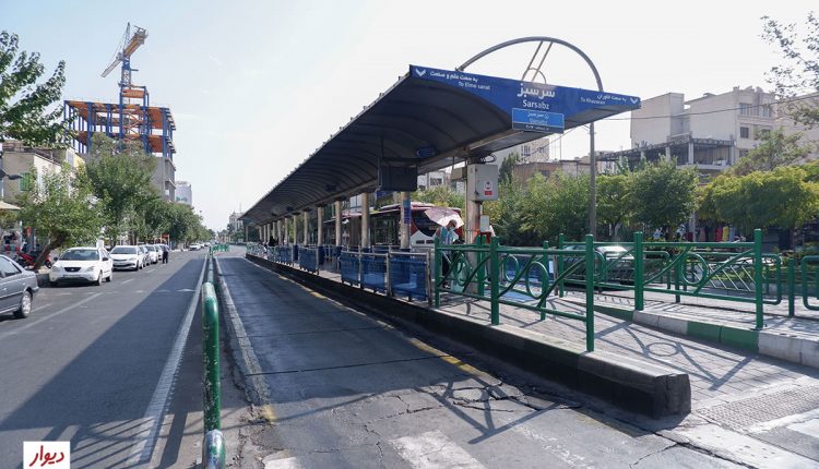 ایستگاه اتوبوس BRT در نارمک