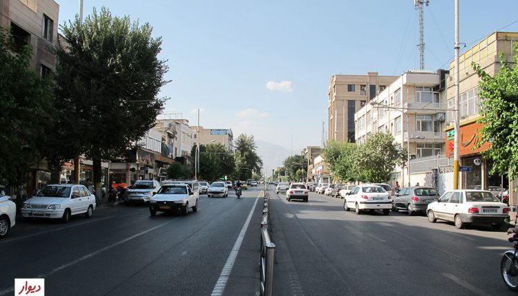 خیابان منتهی به میدان شهدا تهران