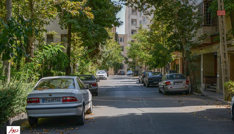خیابان در قیطریه تهران