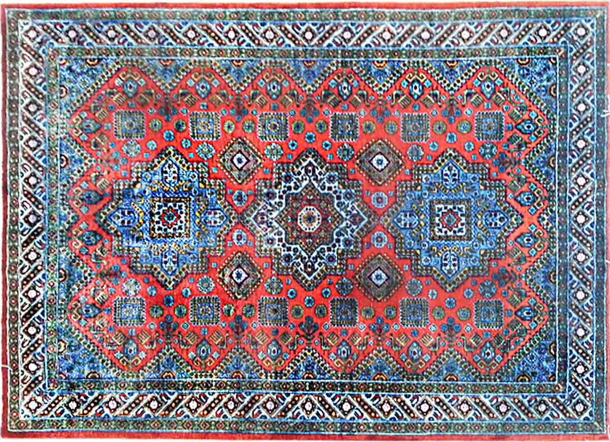 بافت ریز فرش آذربایجانی