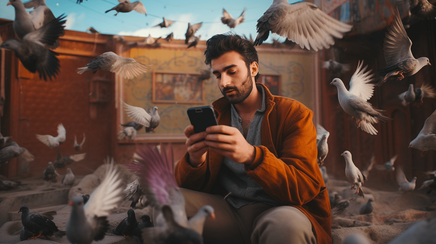 گزارش کبوتر برای روز صلح دیوار