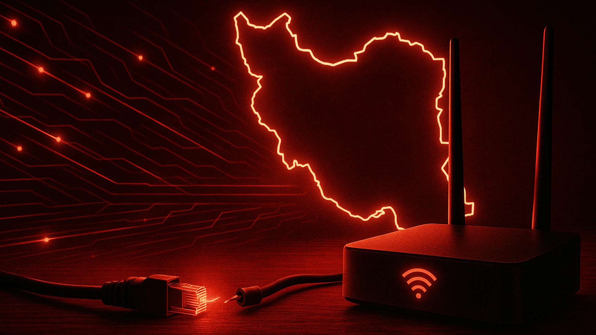 تصویرسازی در مورد محدودیت های اینترنت در ایران